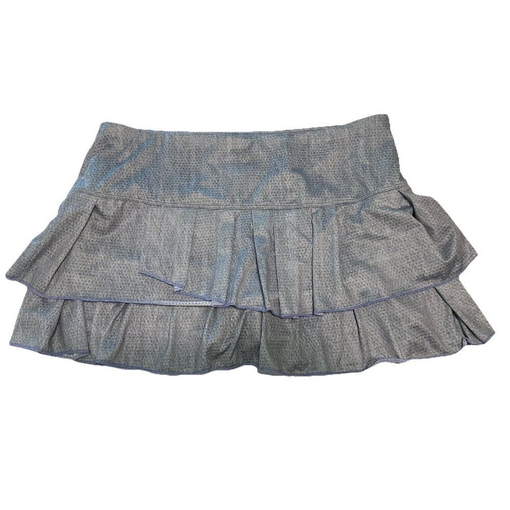 NWT lucky in love Ladies L Tennis Golf pickleball skort Stretch pull on ruffle